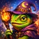 A vibrant, stylized avatar of a fantastical creature with bright colors and expressive features, perfect for user profiles.