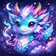 A colorful abstract animal avatar with geometric shapes and expressive features, ideal for a friendly profile picture.
